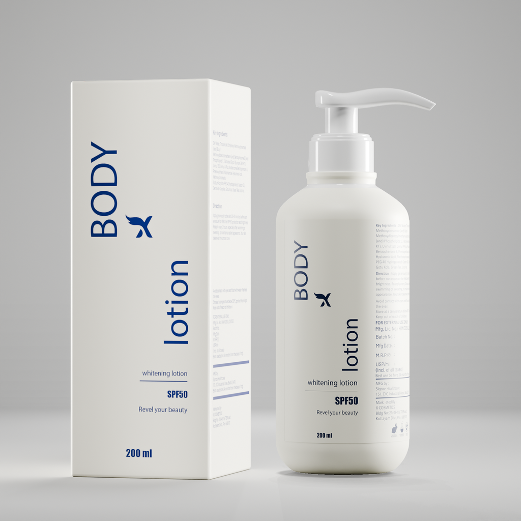 Body whitening lotion