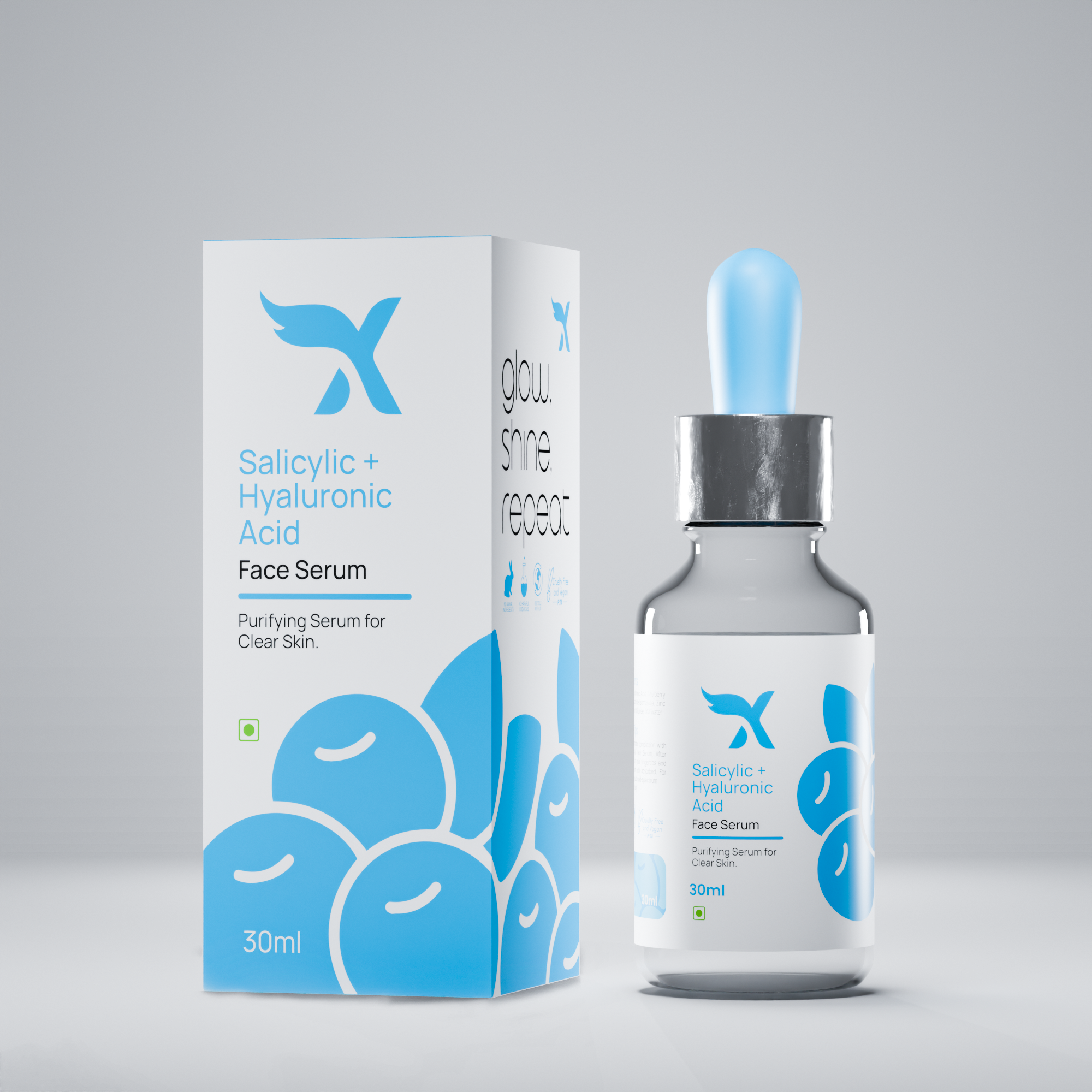 Salicylic + Hyaluronic Acid serum (30ml)
